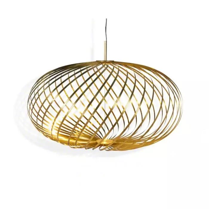 Spring Brass Medium Pendant